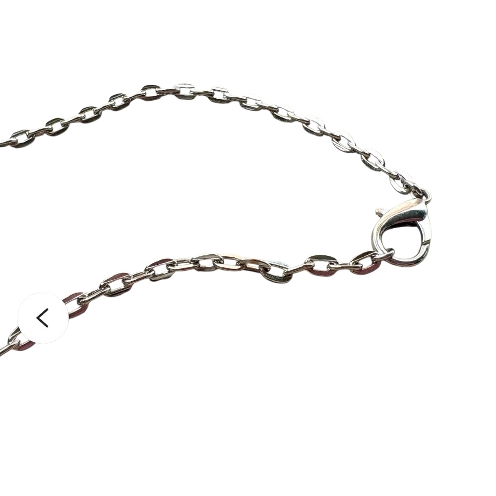 Bib necklace silver choker chain brutalist style RARE - Picture 5 of 5